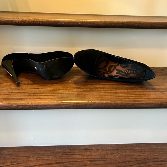 Dereon black suede 5 inch heels. Like new condition. - Picture 2 of 2